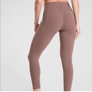 Athleta salutation stash 7/8 tight mineral brown